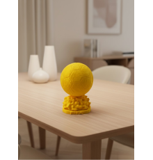 Sarı FIFA Topu Dekoratif Biblo 10cm Modern Masa Üstü Aksesuar