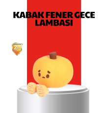 Pumpkin LED Night Light Dokunmatik Şarjlı Silikon Gece Lambası