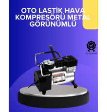 Metal Gövdeli Oto Lastik Hava Kompresörü 12V 140 PSI Hızlı Şişirme