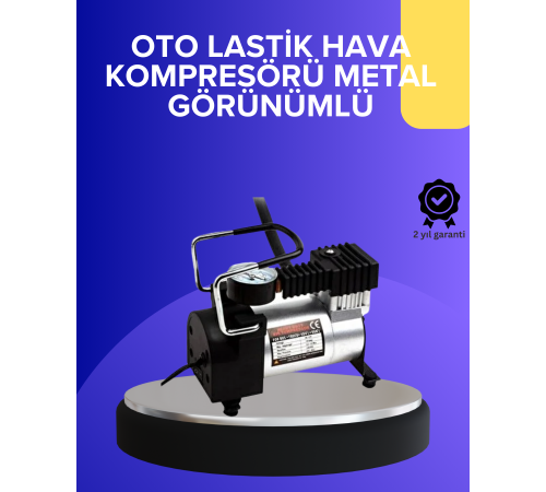 Metal Gövdeli Oto Lastik Hava Kompresörü 12V 140 PSI Hızlı Şişirme