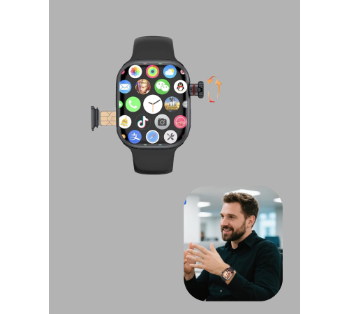 SIM Kartlı GPS Destekli Akıllı Saat Sesli Görüşmeli