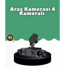 1080P 4 Kanallı Araç Kamerası GPS + WiFi + G Sensör Destekli