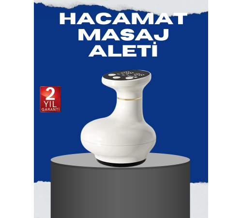 USB Şarjlı 3 Fonksiyonlu Masaj Aleti Kupa Terapisi ve Gua Sha