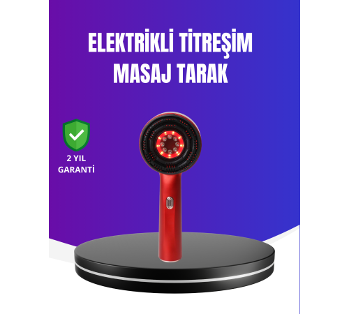 Kırmızı Işık Terapi Özellikli Saç Derisi Masaj Tarak Anti Dökülme
