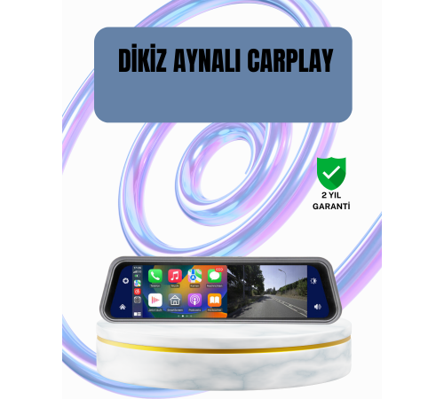 Ön Arka Kameralı Dokunmatik Dikiz Aynası 170° Geniş Açı