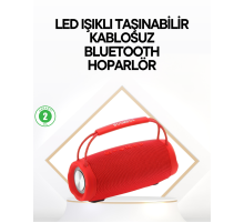 Çevreleyen Sesli RGB Destekli Kablosuz Taşınabilir Hoparlör