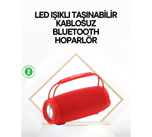 Çevreleyen Sesli RGB Destekli Kablosuz Taşınabilir Hoparlör