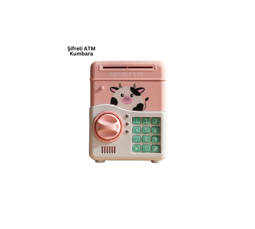 SAM51 MÜZİKLİ IŞIKLI KUMBARA PEMBE
