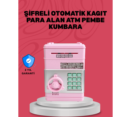 Elektronik Şifreli Otomatik Para Yutan Çocuk Kumbarası