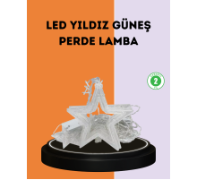 3x3 Metre Yıldız Peri Led Perde Işık Romantik Dekorasyon