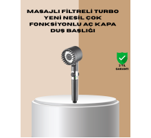 Çok Fonksiyonlu Filtreli Duş Başlığı Masaj Etkili