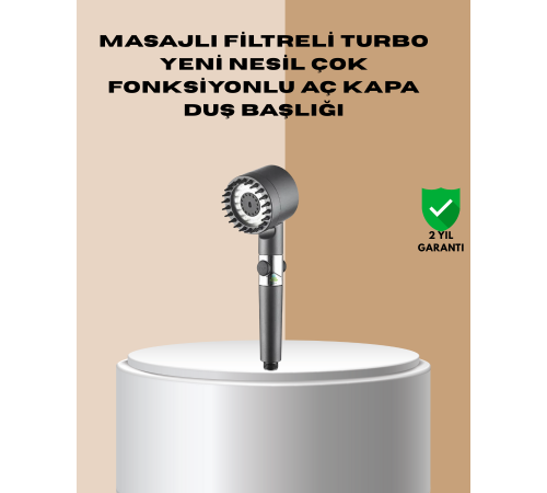 Çok Fonksiyonlu Filtreli Duş Başlığı Masaj Etkili