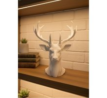 Dekoratif Beyaz Geyik Biblo Salon ve Raf Dekoru