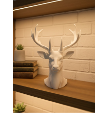 Dekoratif Beyaz Geyik Biblo Salon ve Raf Dekoru