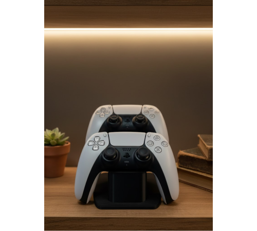 Siyah İkili Gamepad Tutucu 7x18 cm Oyun Aksesuarı