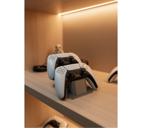 İkili Gamepad Tutucu Antrasit 7x18 cm Oyun Aksesuarı