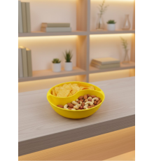 Dekoratif Sarı Çerezlik Kase 4’lü Set 3x12 cm