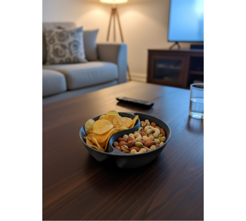 Gri Çerezlik 4’lü Set Şık ve Minimal Masa Üstü Kullanım