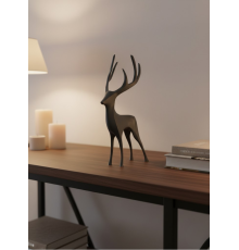 Gri Geyik Biblo Minimal Tasarım Şık Ev Aksesuarı