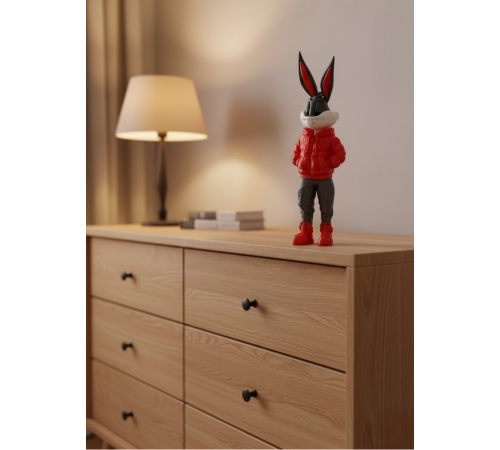 Bugs Bunny Büyük Boy Figür 10×34 cm Salon Dekoru