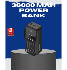 Çok Çıkışlı Taşınabilir Şarj Cihazı Dijital Göstergeli