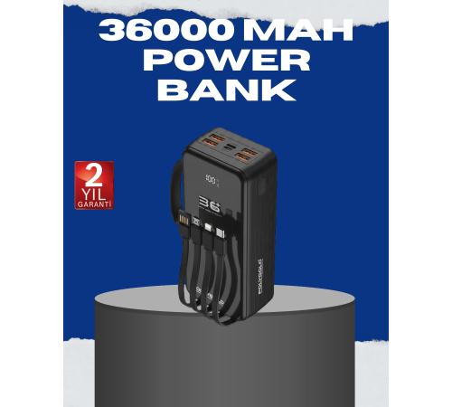 Çok Çıkışlı Taşınabilir Şarj Cihazı Dijital Göstergeli