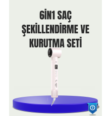 Çok Fonksiyonlu 6 Başlıklı Saç Kurutma ve Şekillendirme Seti