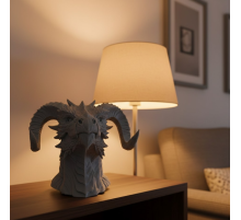 Asılabilir / Masaüstü Ejderha Modeli 3D Dekoratif Heykel 22x17 cm