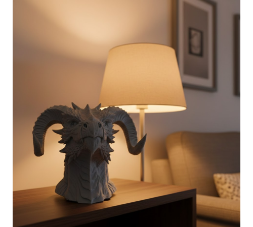 Asılabilir / Masaüstü Ejderha Modeli 3D Dekoratif Heykel 22x17 cm