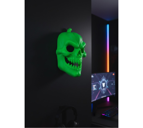 Yeşil Korku Temalı Maske Cadılar Bayramı Dekor