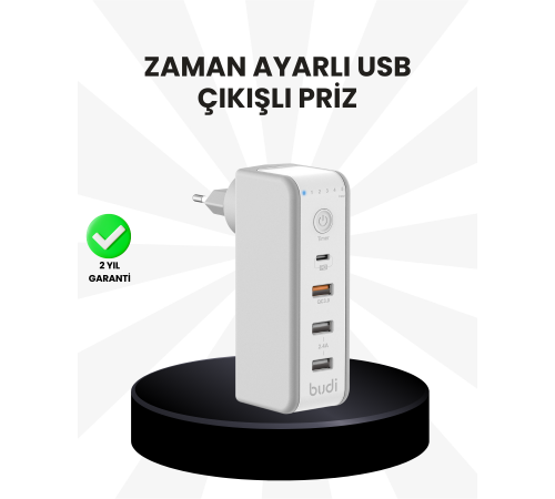 Akıllı Zaman Ayarlı Şarj Cihazı Güvenli ve Enerji Tasarruflu