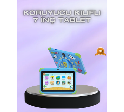 Taşınabilir 7 İnç Tablet Göz Koruyucu Ekran ve Uzun Pil Ömrü