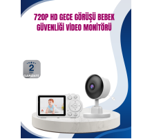 Bebek Monitörü Cry Detection ve HD Gece Görüş Destekli