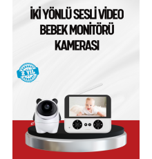 Görüntülü Bebek Monitörü 4.3 İnç Ekran ve Sesli İletişim