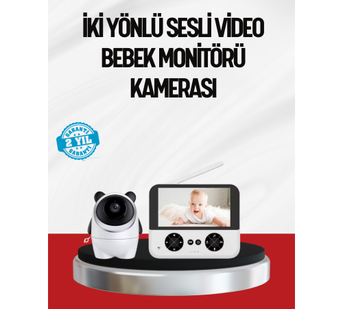 Görüntülü Bebek Monitörü 4.3 İnç Ekran ve Sesli İletişim