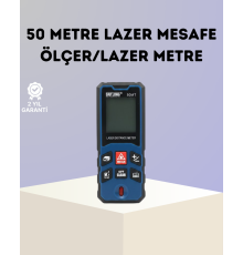 Lazer Metre 50 MT Hassas ve Hızlı Ölçüm Özellikli