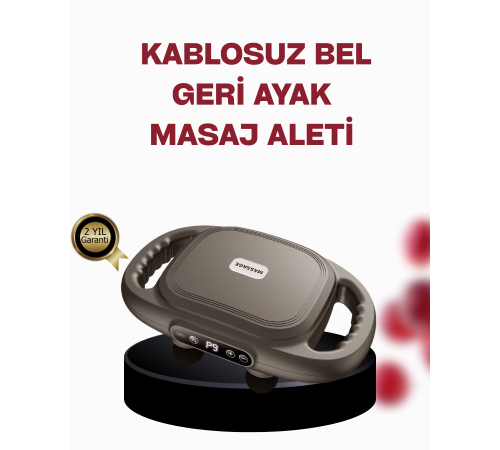 Geliştirilmiş 6 Başlıklı Şarjlı Masaj Aleti 2000 mAh Derin Doku Masajı