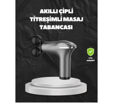 4 Başlıklı Şarjlı Masaj Tabancası Bel Sırt Boyun Bacak Kas Rahatlatıcı