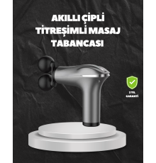 4 Başlıklı Şarjlı Masaj Tabancası Bel Sırt Boyun Bacak Kas Rahatlatıcı