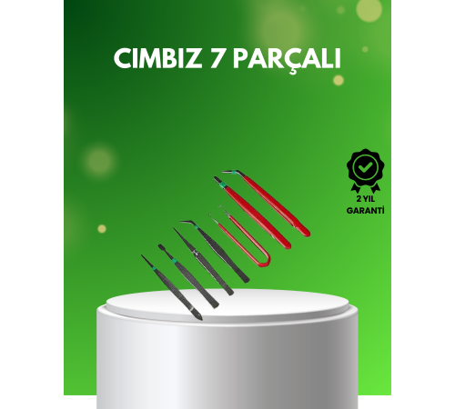 7 Parça Hassas Çelik Cımbız Seti Elektronik ve Saat Tamiri İçin