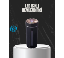 USB Aromaterapi Difüzör Ultrasonik Hava Nemlendirici LED Gece Lambalı
