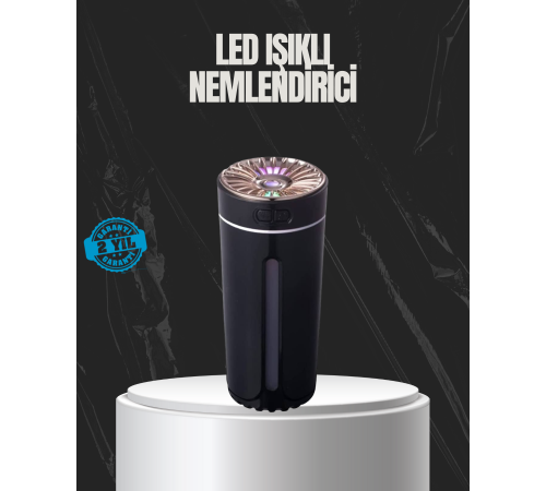 USB Aromaterapi Difüzör Ultrasonik Hava Nemlendirici LED Gece Lambalı