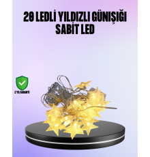 5 Metre Yıldız Şeklinde Led Şerit Işık Sabit Beyaz Aydınlatma