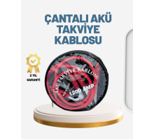 1200A Güçlü Akü Takviye Kablosu 2m Büyük Maşalı Acil Yardım