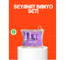 5 Parça Seyahat Kişisel Bakım Seti Şişe Sprey Krem Kutulu