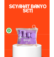 5 Parça Seyahat Kişisel Bakım Seti Şişe Sprey Krem Kutulu