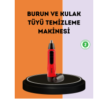 Kulak Burun Tüy Temizleme Makinesi Raks Leo Pilli Kuru Kullanım