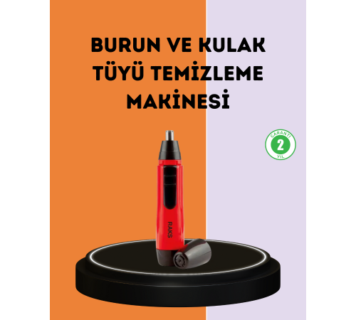 Kulak Burun Tüy Temizleme Makinesi Raks Leo Pilli Kuru Kullanım