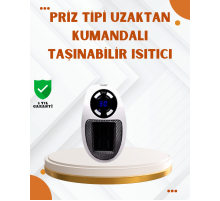 Priz Tipi Mini Isıtıcı LED Ekran Ayarlı Sıcaklık Zamanlayıcı