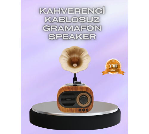 Taşınabilir Mini Retro Radyo Bluetooth Hoparlör USB SD AUX Destekli